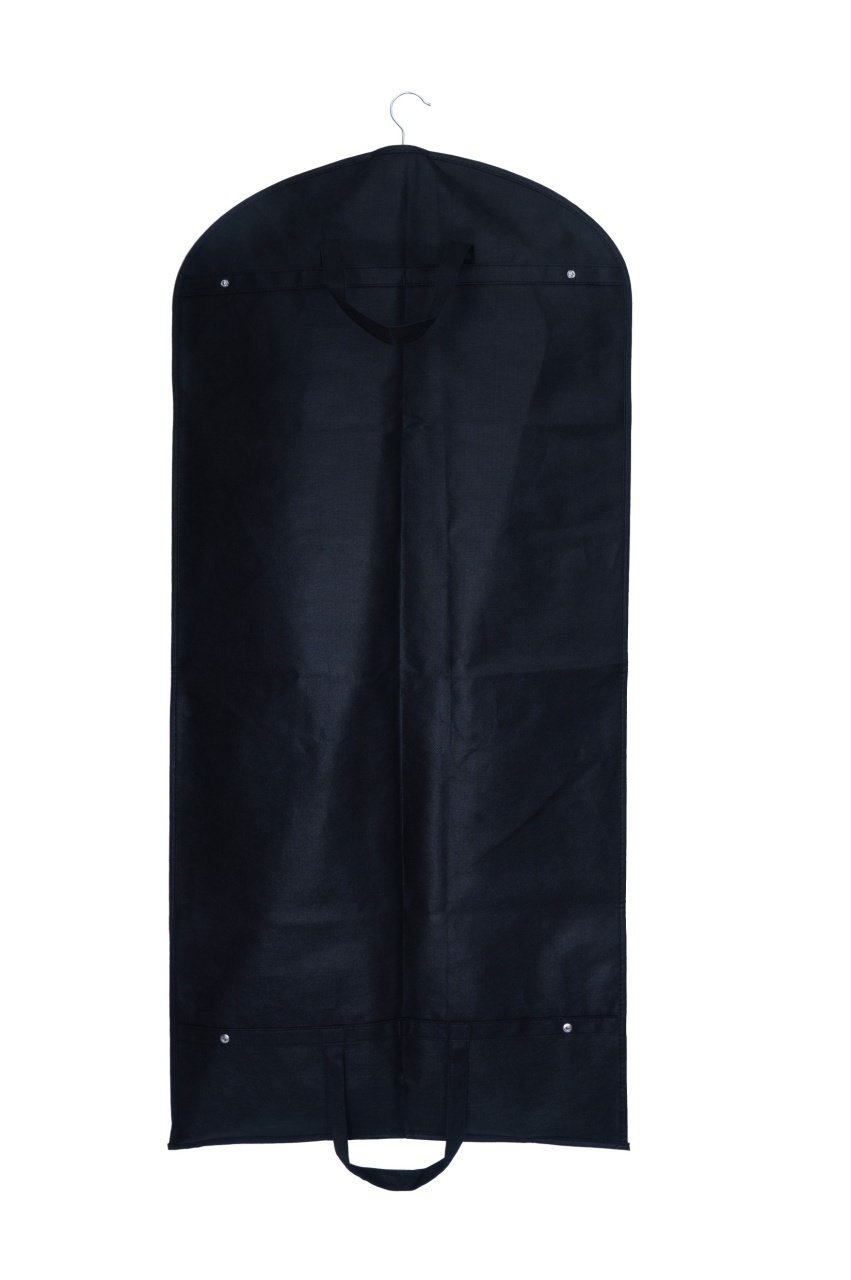 Husa pentru costum, cu maner, din material netesut, Polipropilenă, 60 x 130 cm, Negru, UUHH03 - HUMERO