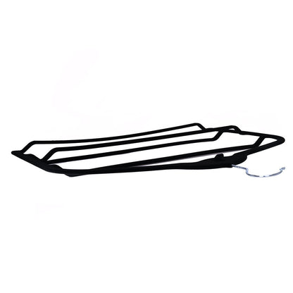 Umeraș organizator antialunecare din plastic negru cu catifea - ideal pentru pantaloni și fuste - HUMERO
