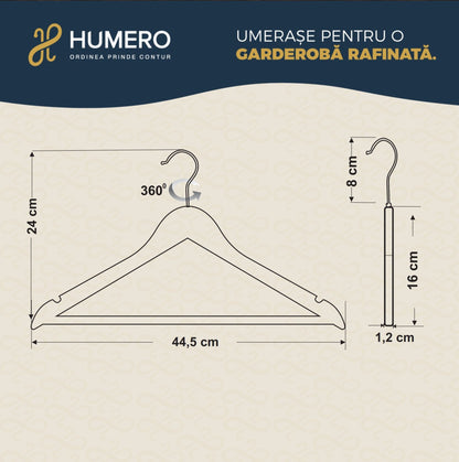 Umeraș premium din lemn de fag, HUMERO - HUMERO
